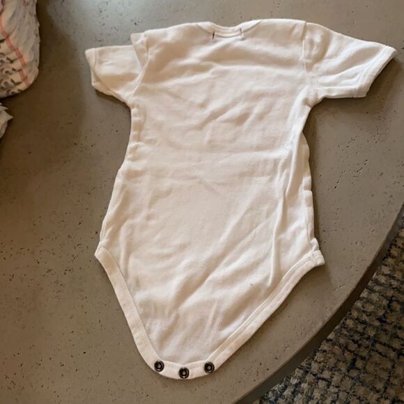 Milkbarn elephant onesie white and pink 3-6 month - Picture 4 of 6